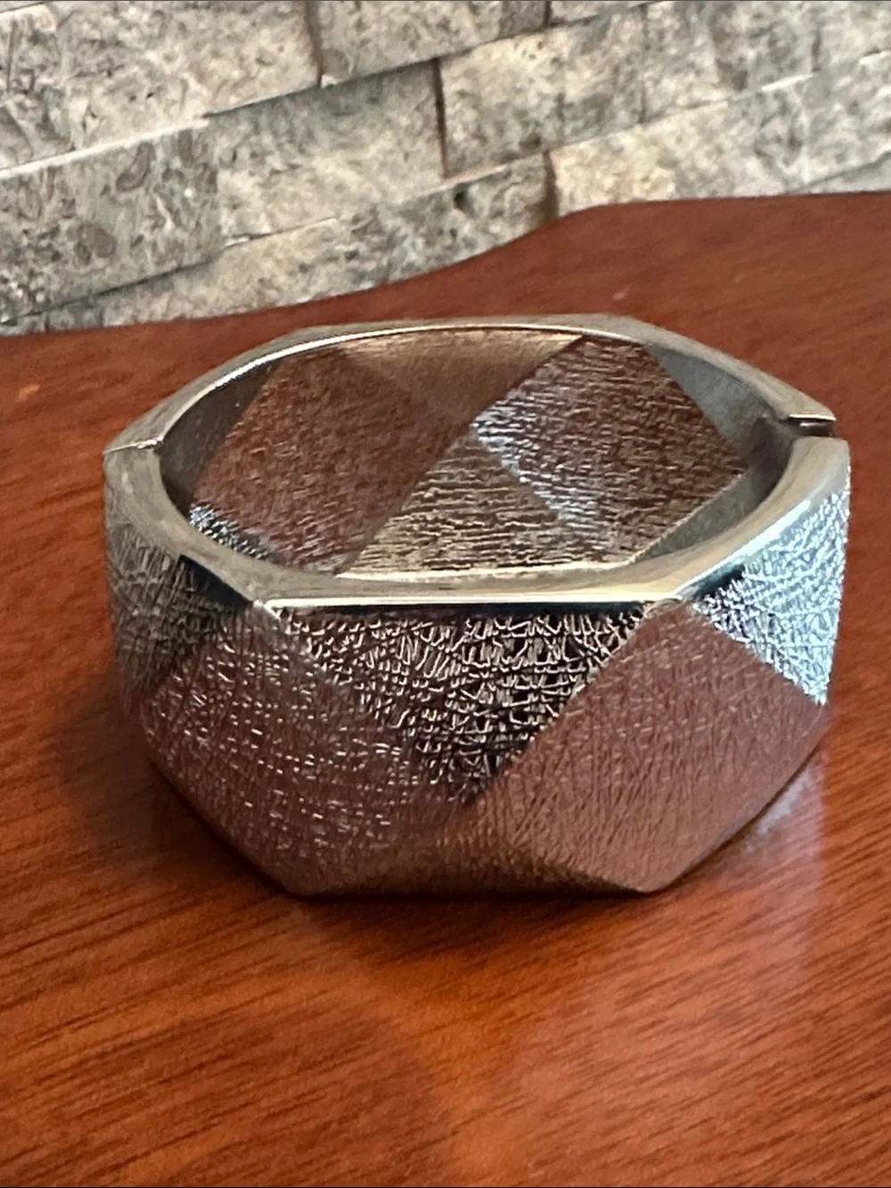 Fashion Jewelry Silver Faceted Women's Bracelet